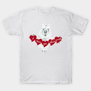 Jumping quokka in love! T-Shirt